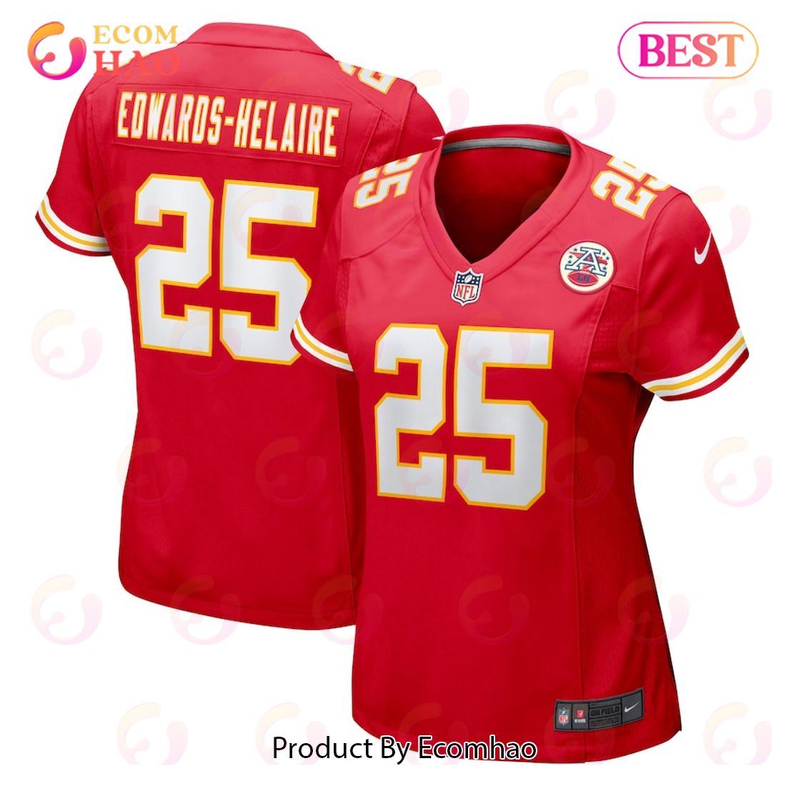 Clyde Edwards-Helaire Kansas City Chiefs Nike Women’s Game Jersey – Red Luxury Items