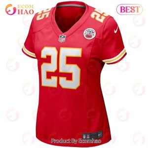 Clyde Edwards-Helaire Kansas City Chiefs Nike Women’s Player Game Team Jersey – Red
