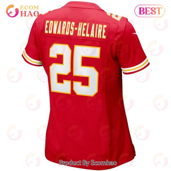 Clyde Edwards-Helaire Kansas City Chiefs Nike Women’s Player Game Team Jersey – Red
