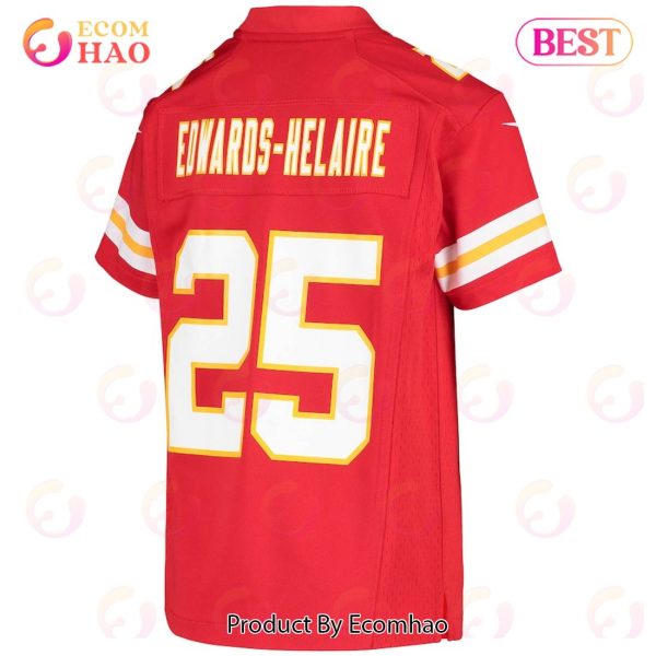 Clyde Edwards-Helaire Kansas City Chiefs Nike Youth Team Game Jersey – Red