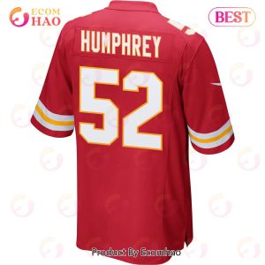 Creed Humphrey 52 Kansas City Chiefs Super Bowl LVII Champions 3 Stars Men Game Jersey – Red