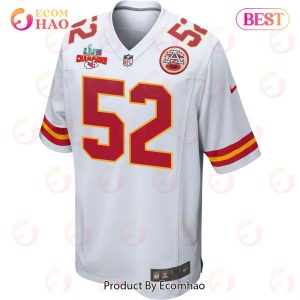 Creed Humphrey 52 Kansas City Chiefs Super Bowl LVII Champions 3 Stars  Women Game Jersey - White - Bluefink