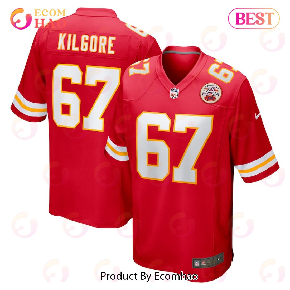 Daniel Kilgore Kansas City Chiefs Nike Game Jersey – Red Luxury Items