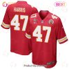 Darian Kinnard 75 Kansas City Chiefs Super Bowl LVII Champions 3 Stars Men Game Jersey – White