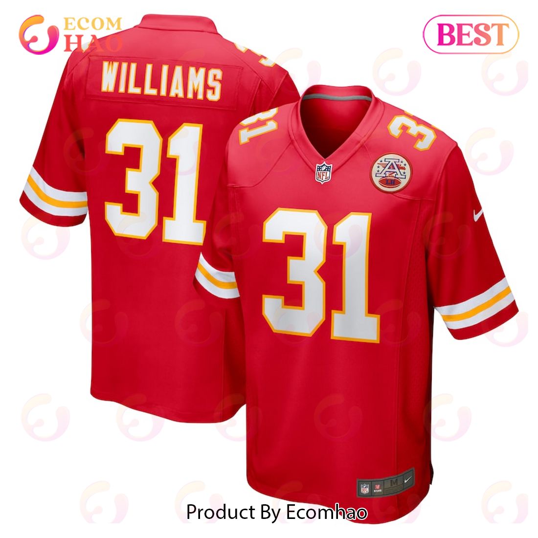 Darrel Williams Kansas City Chiefs Nike Game Jersey – Red Luxury Items