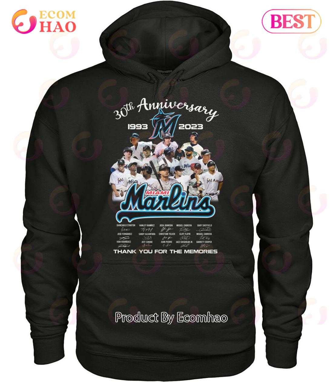 30th Anniversary 1993 – 2023 Miami Marlins Thank You For The Memories T-Shirt