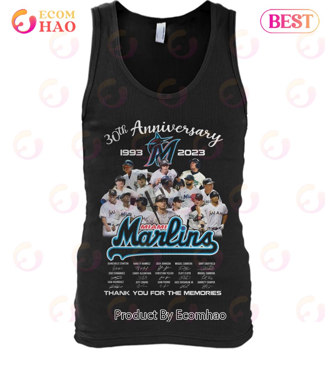 Miami Marlins 30th Anniversary 1993-2023 Thank You For The