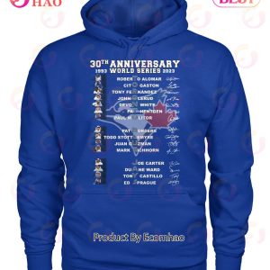 30th Anniversary 1993 – 2023 World Series Toronto Blue Jays T-Shirt