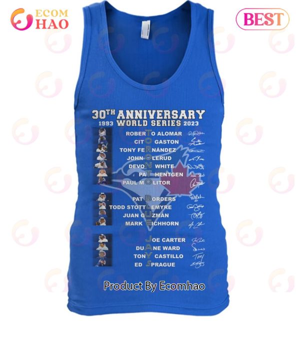 30th Anniversary 1993 – 2023 World Series Toronto Blue Jays T-Shirt