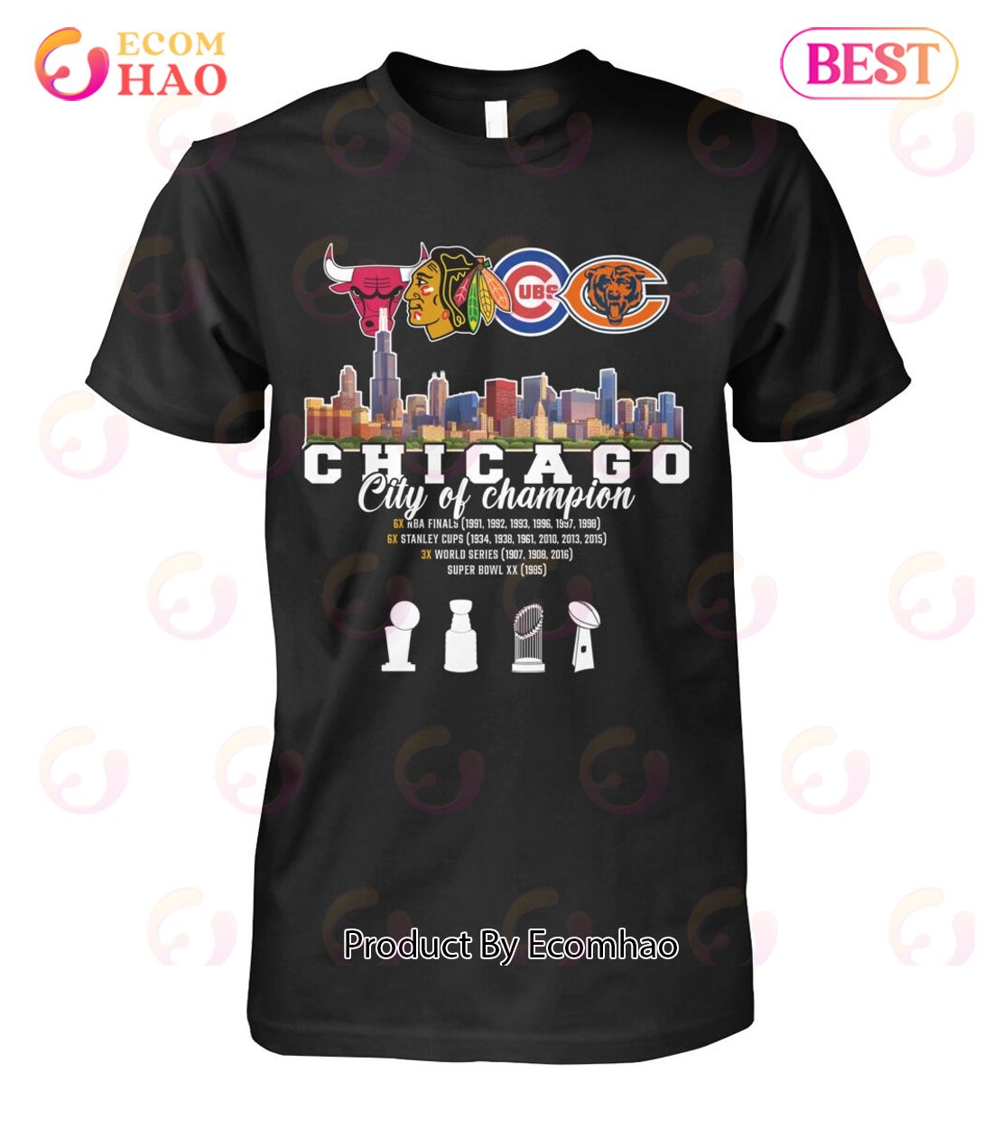 Chicago City Of Champions T-Shirt