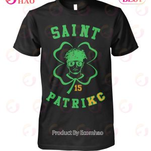 Sant Patrikc Kansas City Chiefs 15 Patrick Mahomes T-Shirt