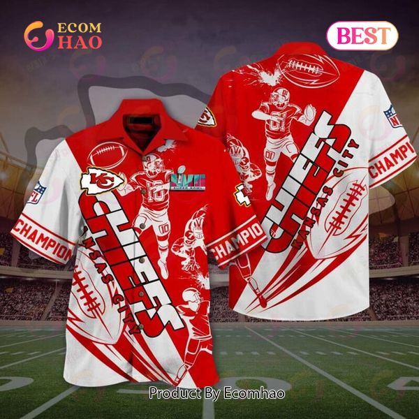 Limited Edition Super Bowl LVII Champions Kansas City Chiefs Hawaiian Shirt, Short Sleeve Shirt