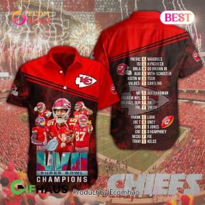 Limited Edition Super Bowl LVII Champions Kansas City Chiefs Hawaiian Shirt, Short Sleeve Shirt