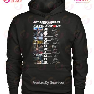 22th Anniversary 2001 – 2023 Fast And Furious Movie Actors List T-Shirt