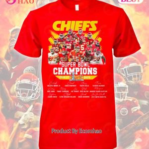 KC Kansas City Chiefs Shirts Team Players Signs Super Bowl 2023 NFL