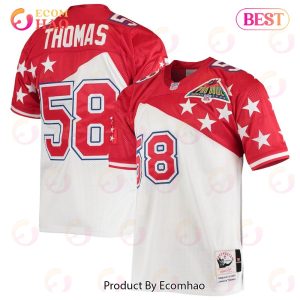 Derrick Thomas AFC Mitchell & Ness 1994 Pro Bowl Authentic Jersey – White Red