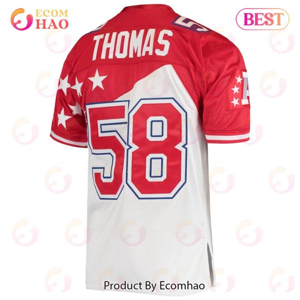 Derrick Thomas AFC Mitchell & Ness 1994 Pro Bowl Authentic Jersey – White Red