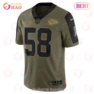 Derrick Thomas Kansas City Chiefs Nike 2023 Salute To Service Retired Player Limited Jersey – Olive