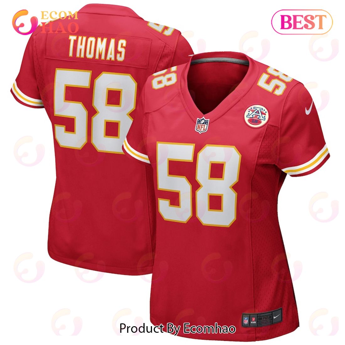 Derrick Thomas Kansas City Chiefs Nike Women’s Game Retired Player Jersey – Red Luxury Items