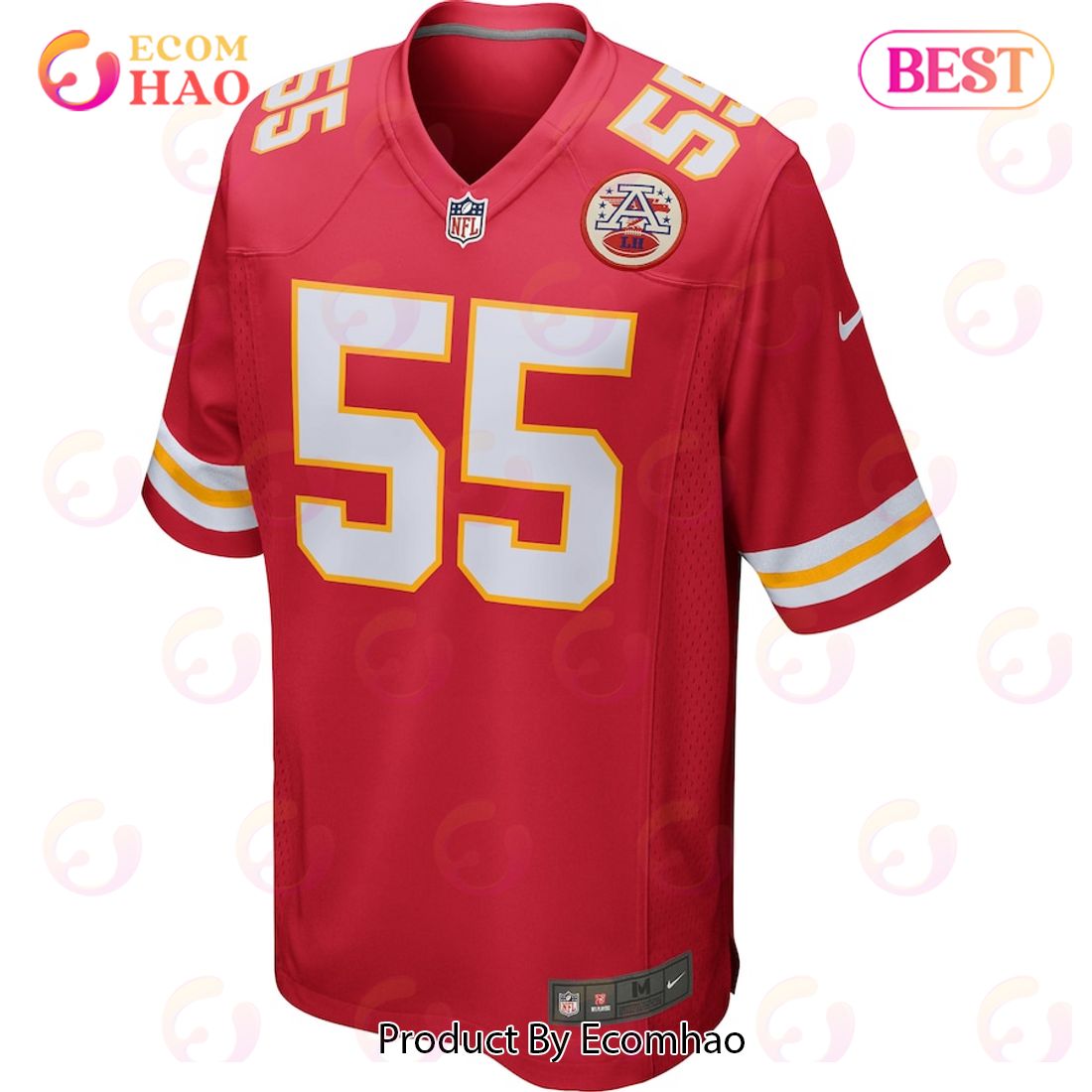 Frank Clark Kansas City Chiefs Nike Game Jersey – Red Luxury Items