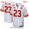 Joshua Williams 23 Kansas City Chiefs Super Bowl LVII Champions 3 Stars Men Game Jersey – Red