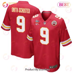 JuJu Smith-Schuster 9 Kansas City Chiefs Super Bowl LVII Champions 3 Stars Men Game Jersey – Red