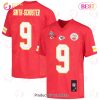 JuJu Smith-Schuster 9 Kansas City Chiefs Super Bowl LVII Champions 3 Stars Men Game Jersey – Red