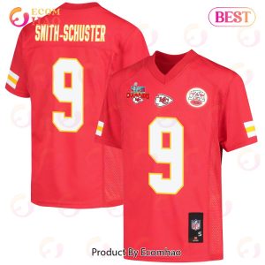 JuJu Smith-Schuster 9 Kansas City Chiefs Super Bowl LVII Champions 3 Stars Youth Game Jersey – Red