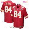 Justin Watson 84 Kansas City Chiefs Super Bowl LVII Champions 3 Stars Men Game Jersey – White Justin Watson 84 Kansas City Chiefs Super Bowl LVII Champions 3 Stars Men Game Jersey – White