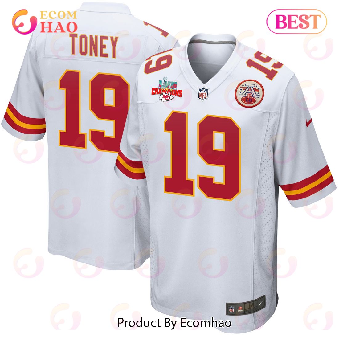 Travis Kelce YOUTH Kansas City Chiefs Jersey white – Classic Authentics