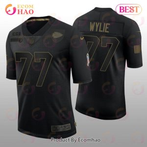 Kansas City Chiefs Andrew Wylie Black Limited Jersey 2023 Salute To Service