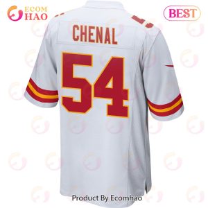 Leo Chenal 54 Kansas City Chiefs Super Bowl LVII Champions 3 Stars Men Game Jersey – White