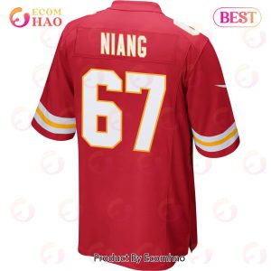 Lucas Niang 67 Kansas City Chiefs Super Bowl LVII Champions 3 Stars Men Game Jersey – Red