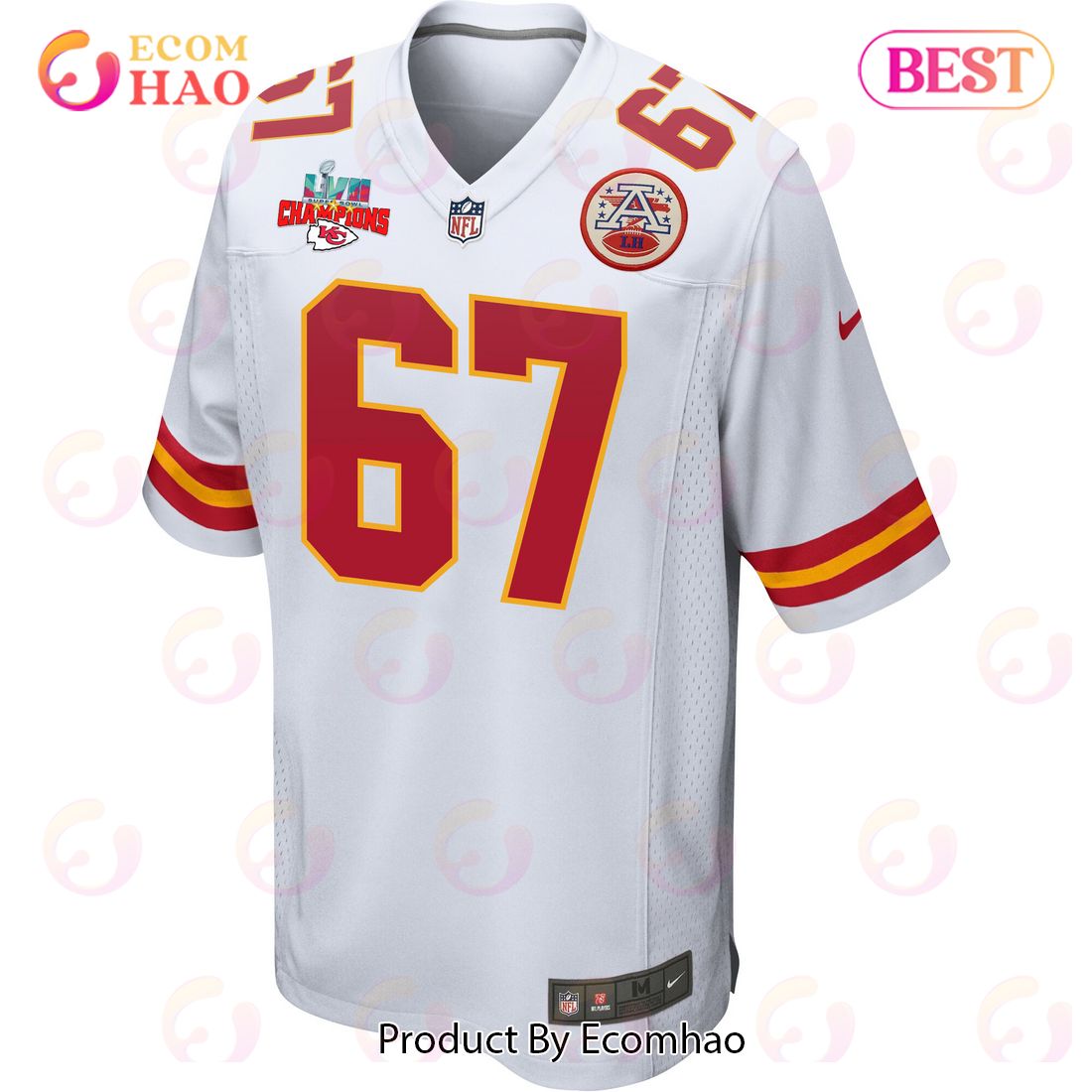 Top-selling Item] Chiefs Lucas Niang 67 Vapor Untouchable Limited White 3D  Unisex Jersey