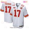 Mecole Hardman 17 Kansas City Chiefs Super Bowl LVII Champions 3 Stars Men Game Jersey – Red