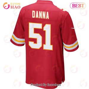 Mike Danna 51 Kansas City Chiefs Super Bowl LVII Champions 3 Stars Men Game Jersey – Red