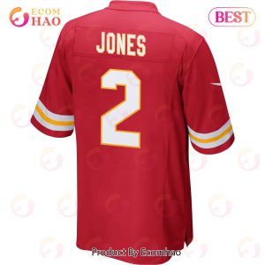 Ronald Jones 2 Kansas City Chiefs Super Bowl LVII Champions 3 Stars Men Game Jersey – Red
