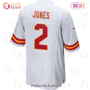 Ronald Jones 2 Kansas City Chiefs Super Bowl LVII Champions 3 Stars Men Game Jersey – White