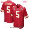 Tommy Townsend 5 Kansas City Chiefs Super Bowl LVII Champions 3 Stars Men Game Jersey – White