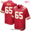 Trent McDuffie 21 Kansas City Chiefs Super Bowl LVII Champions 3 Stars Men Game Jersey – White