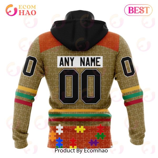 Personalized NHL Anaheim Ducks Specialized Design With Fearless Aganst Autism 3D Hoodie