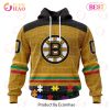 Personalized NHL Arizona Coyotes Specialized Design With Fearless Aganst Autism 3D Hoodie