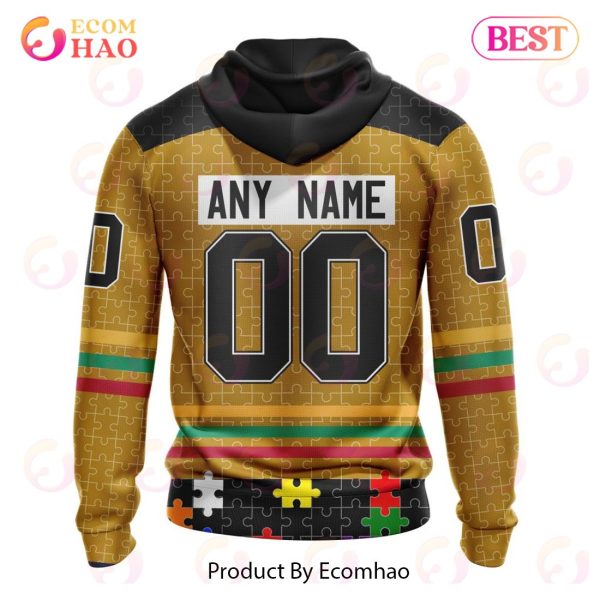 Personalized NHL Boston Bruins Specialized Design With Fearless Aganst Autism 3D Hoodie