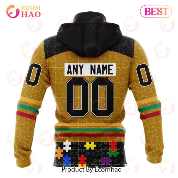 Personalized NHL Boston Bruins Specialized Design With Fearless Aganst Autism 3D Hoodie