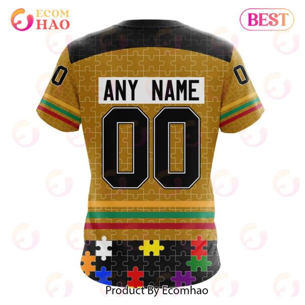 Personalized NHL Boston Bruins Specialized Design With Fearless Aganst Autism 3D Hoodie
