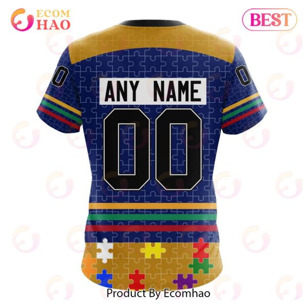 Personalized NHL Buffalo Sabres Specialized Design With Fearless Aganst Autism 3D Hoodie