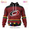 Personalized NHL Calgary Flames Specialized Design With Fearless Aganst Autism 3D Hoodie