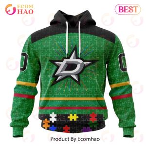 Personalized NHL Dallas Stars Specialized Design With Fearless Aganst Autism 3D Hoodie