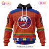 Personalized NHL New Jersey Devils Specialized Design With Fearless Aganst Autism 3D Hoodie