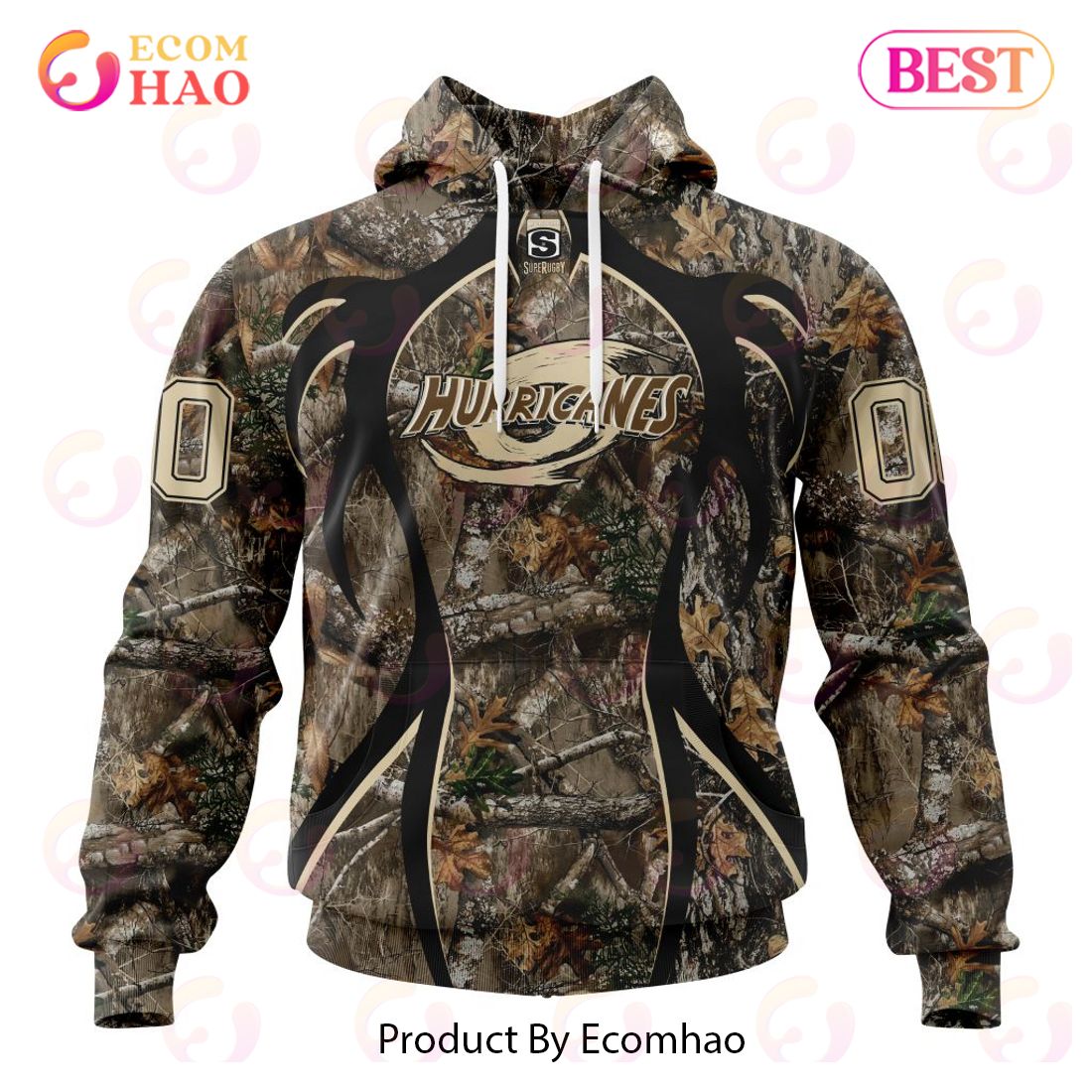 Super Rugby Wellington HuricanesSpecialized Hunting Camo 3D Hoodie